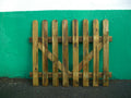 Meyer Holz E-Tor für Vorgarten-Staketenzaun grün, einflüglig