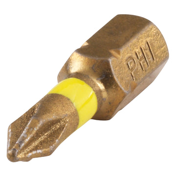 Wolfcraft Diamant-Bit PH 1 (Stahl), 1/4" Hex-Aufnahme, Länge 25 mm