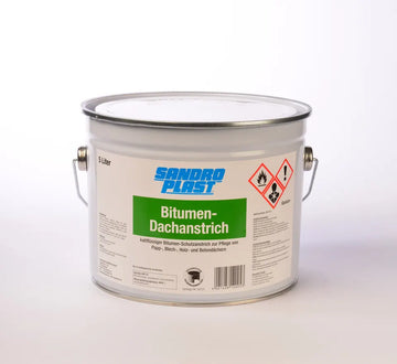Sandroplast Bitumen Dachanstrich, 5 l Eimer, schwarz, deckend