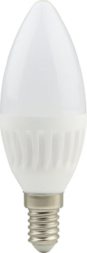 LightMe LED Candle C37 Ceramic Leuchtmittel warmweiß 8 W E14