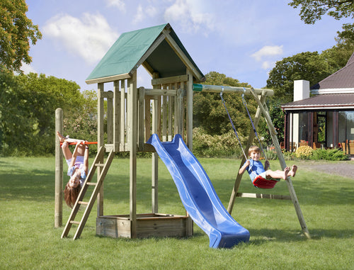 DGplus Spielturm Emma von KDI mit Schaukel, Reck & Rutsche (kdi)