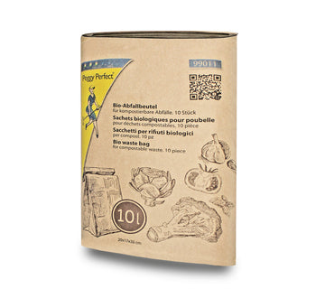 Peggy Perfect Bio-Abfallbeutel 10 l Papiermüllsack, 10 Stück