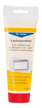 Rühl Maler-Lackspachtel für innen, Flächenspachtel in Weiß (0,4 kg)