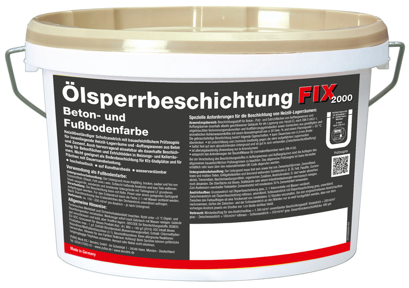 decotric Fix2000 Ölsperrbeschichtung, Anstreichmittel rotbraun (2,5 l)
