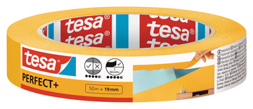 Tesa Malerband Perfect+ orange Abdeckband Papier, 50 m