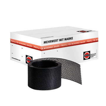PROTEKTOR Lüftungsstreifen 3681 aus PVC, schwarz, 100 mm, 5 m