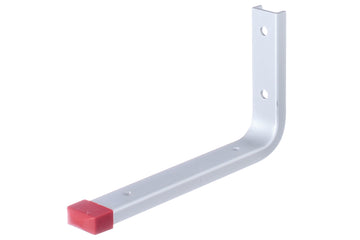 GAH Alberts Wandhalter gerade, Haken aus Aluminium, silber