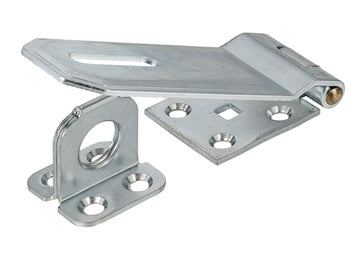 VORMANN Sicherheitsüberfall verzinkt mit Ösenplatte, silber 200x50x3,0 mm gerollt