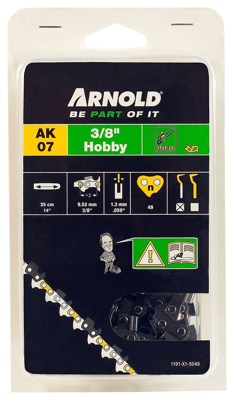 ARNOLD Sägekette 3/8LP, 1,3 mm, 49 TG, Länge 350 mm