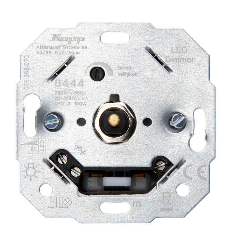 Kopp LED Dimmer Sockel 3-100 W Phasenanschnitt, Unterputz (UP)
