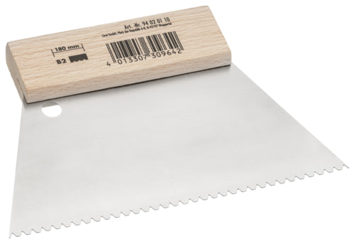 Color-Expert Zahnspachtel B2 mit Holzgriff 180 mm
