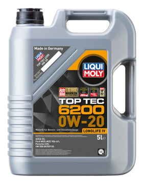 LIQUI MOLY Top Tec 6200 0W-20 Motorenöl, 5 l Kanister Kunststoff
