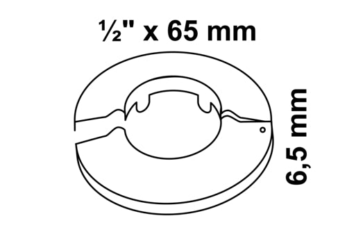 Schütte Klapprosette 65 mm 6,5 mm verchromt (Modell)