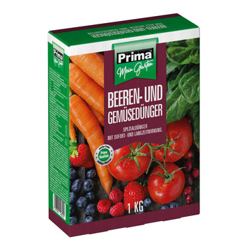 PRIMA Beeren- und Gemüsedünger NPK 7+4+9 (+3) Faltschachtel