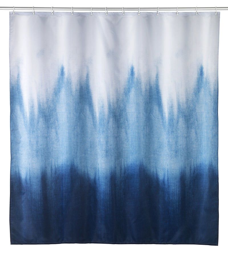 WENKO Alara Duschvorhang 180x200 aus 100% recyceltem Polyester, mehrfarbig-batik