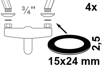 Schütte Verschraubungsdichtung Vulkanfiber, Flachdichtung
