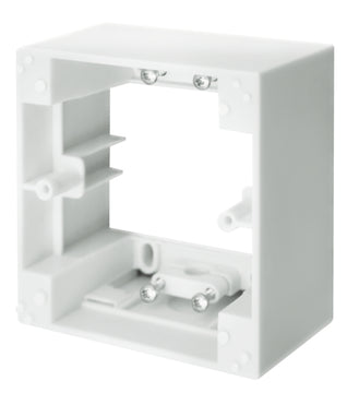 Schellenberg Aufputzrahmen 1-fach weiß, eckig, 82×82×39 mm