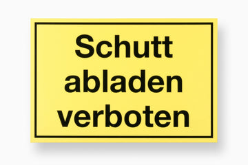 Conmetall Meister Hinweisschild 200 x 300 mm aus Kunststoff, gelb