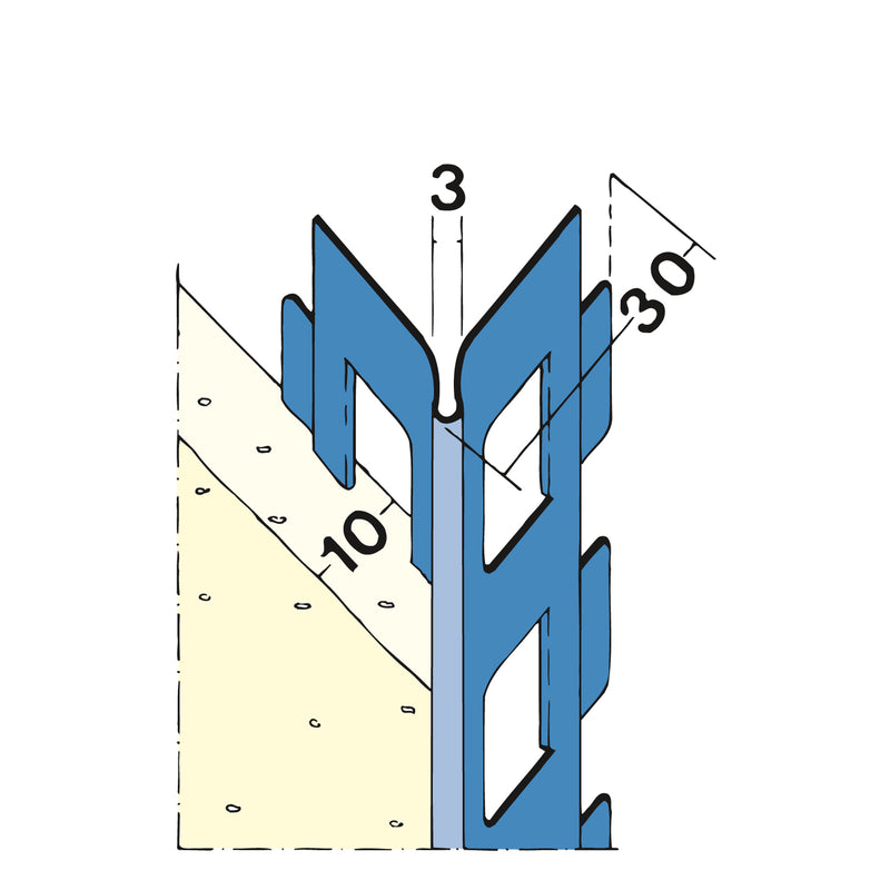 PROTEKTORWERK Kantenprofil Außen 2218, Edelstahl, 10 mm Putzstärke
