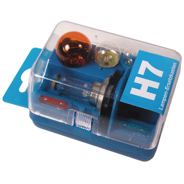 UNITEC Lampenersatzkasten H7 blau, Fahrzeugbeleuchtung, Komplett-Set