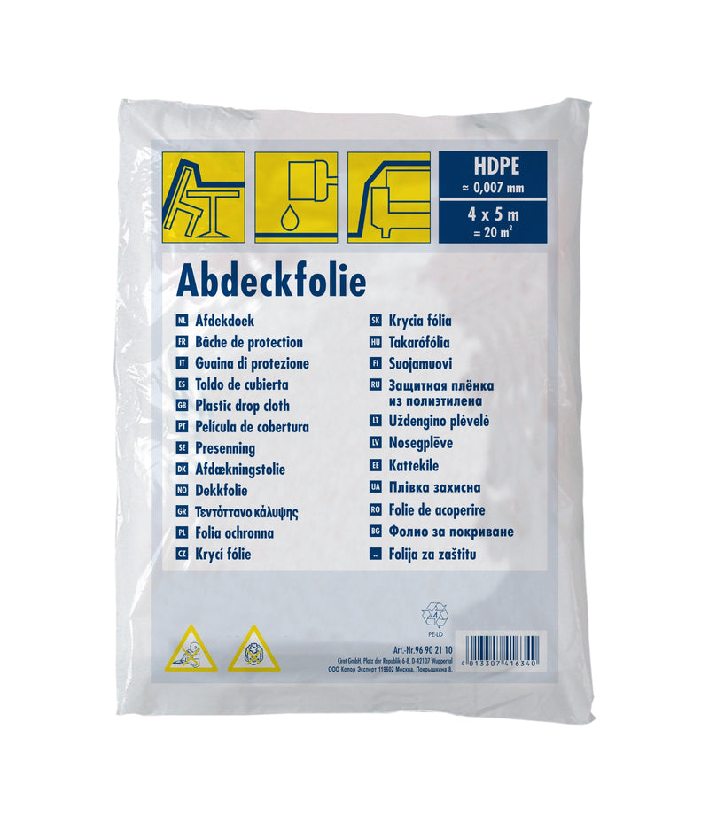 WESTEX Abdeckplane HDPE Standard, transparent