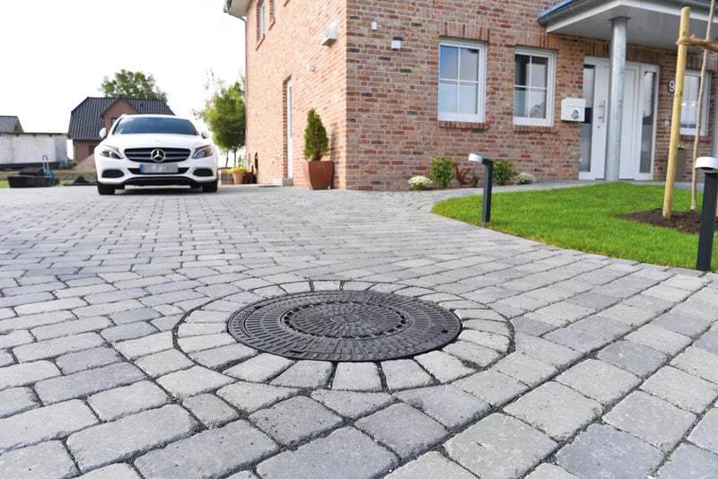 ACO Schachtabdeckung SAKU Kunststoff/Beton rund, für Revisionsschacht DN 600