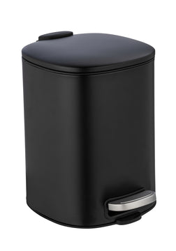 WENKO Alassio Treteimer 5 l, Abfalleimer mit Pedal und Easy-Close Absenkautomatik