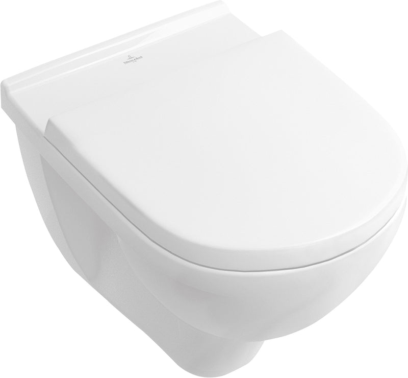 Villeroy & Boch O.Novo Wand-WC-Set spülrandlos in weiß, inkl. Sitz