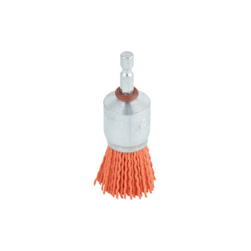 Wolfcraft Nylon-Pinselbürste 22 mm, Schaft 6 mm
