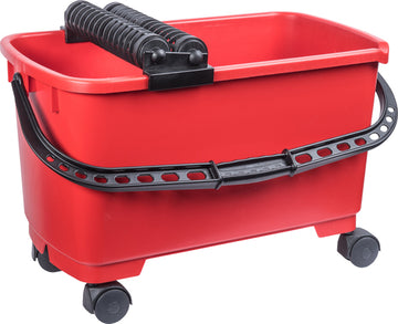 CONNEX Fliesen-Rollenwaschset, 22 l, rot, mit Rollenaufsatz