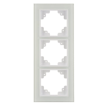 UNITEC Melbourne Serie 706 Abdeckrahmen 3-fach aus Echtglas