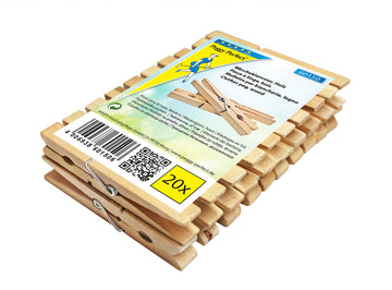 Peggy Perfect Wäscheklammer Holz „Super“, 20er Pack