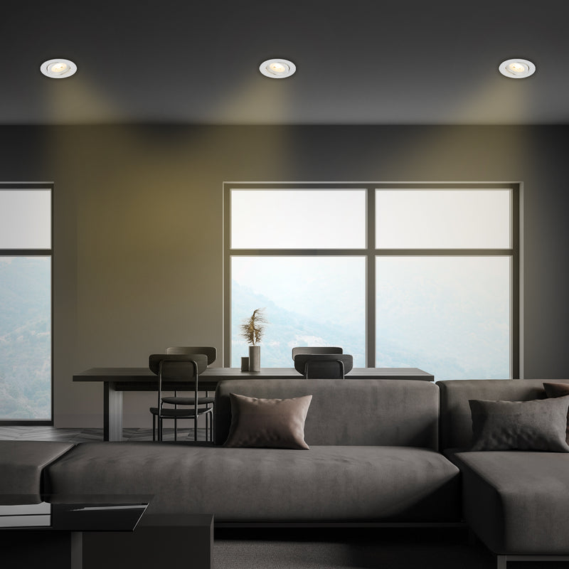 BRILONER Leuchten Aufbauleuchte LED dimmbar flach Chrom