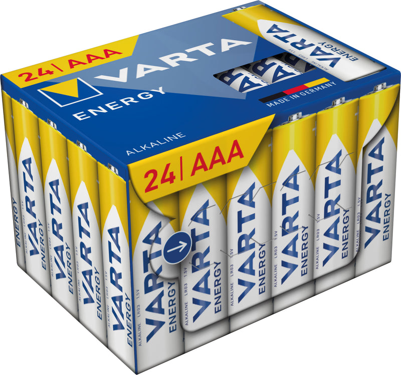 VARTA Energy AAA Batterie Cube (24 St.) im Einstoffblister 1,50 V
