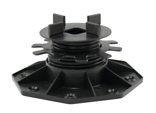 Beko Platten-Stelzlager TERRASYS, schwarz, höhenverstellbar 30–65 mm, 36 St.