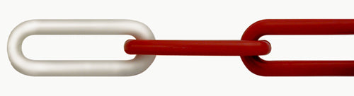 VORMANN Rundstahlkette Form C rot/weiß, Ø 6,0 mm nach DIN 5685