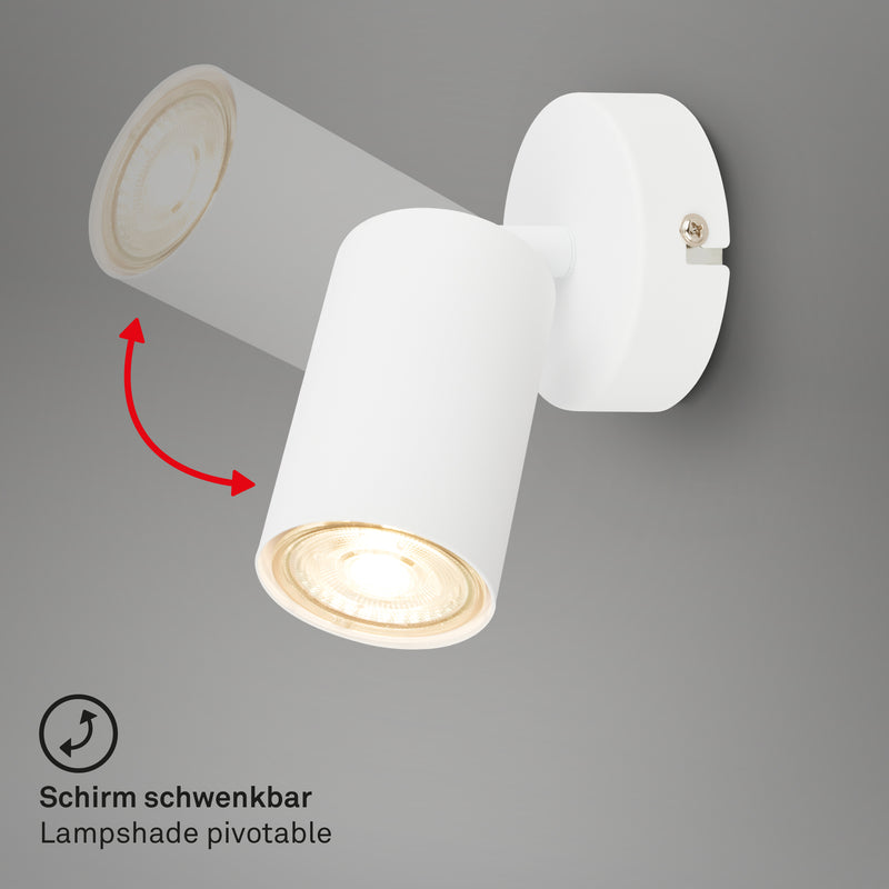 BRILONER Leuchten Spotleuchte Weiß 1xGU10