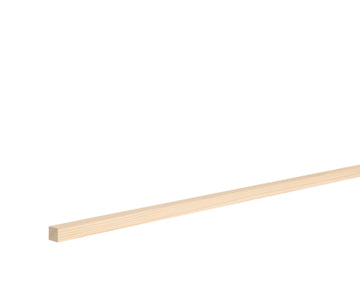 OSMO Quadratstab Kiefer astrein, massiv, roh, natur