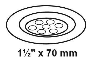 Schütte Ventilkelch Edelstahl 70 mm x 1 1/2" für Wannenablauf