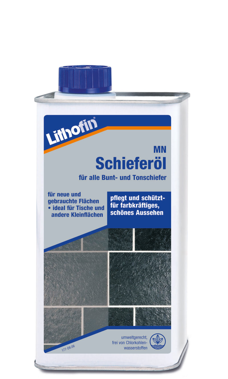 Lithofin MN Schieferöl 1-l gebrauchsfertig Pflegemittel für Innen (Naturstein)
