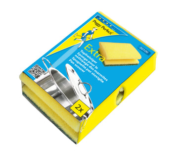 Peggy Perfect Topfreiniger Extra, Schwamm gelb (2er Pack)