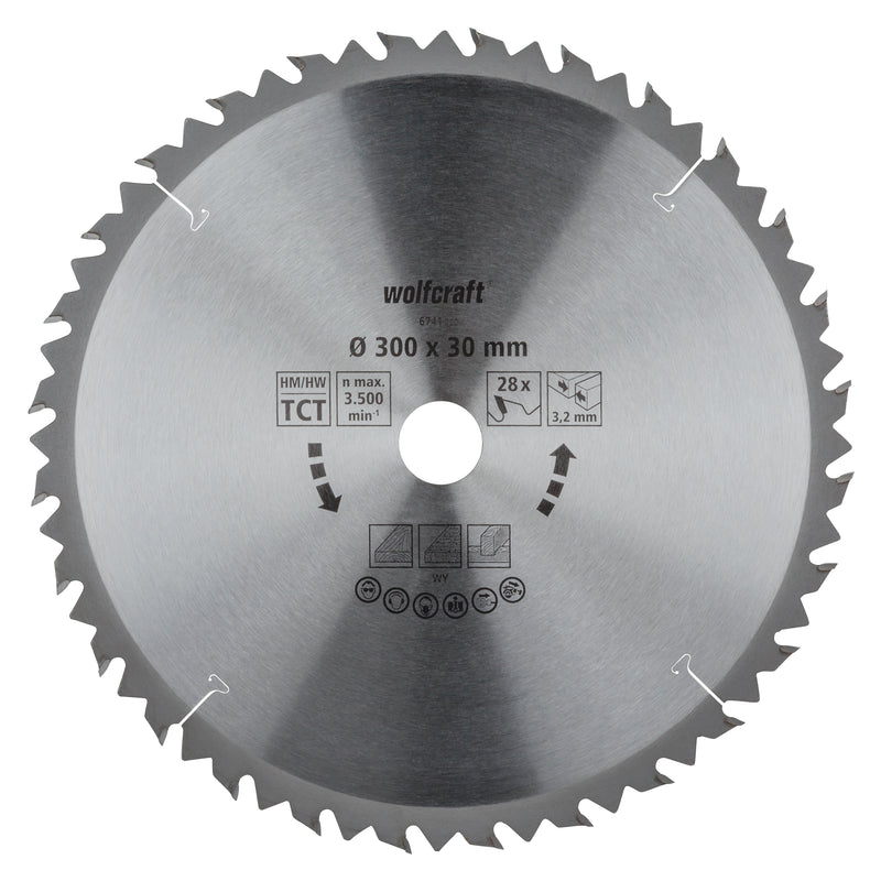 Wolfcraft Tischkreissägeblatt HM Zähne