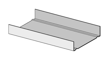 KNAUF UW-Profil 125×40×0,6 mm, 4000 mm lang, Stahlblech verzinkt