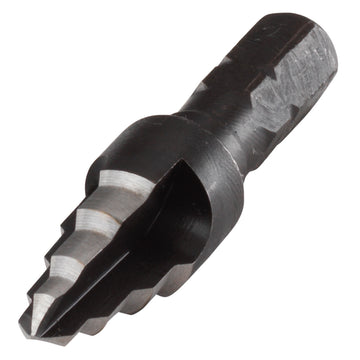 Wolfcraft Stufenbohrer HSS 6kant, Ø 6–10 mm mit Nutzlänge 21 mm