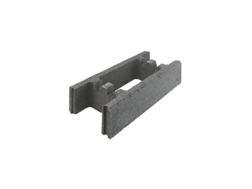 Hamann Schalungsstein aus Beton, anthrazit, 50 x 24 x 10 cm