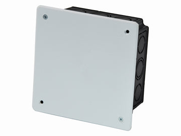 UNITEC UP-Abzweigkasten mit Deckel, eckig aus Kunststoff, 100x100x50