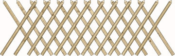 Stelmet Jägerzaun braun, Sichtschutz-Grundelement, 250 x 100 cm