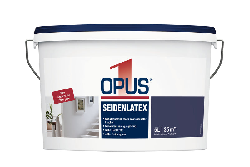 OPUS1 Seiden-Latexfarbe weiß Eimer (innen)