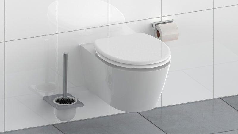 Schütte WC-Sitz Duroplast White mit Absenkautomatik, White, 376x450 mm