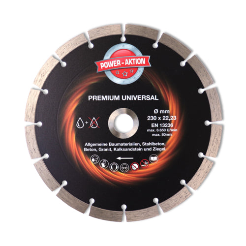Norton Clipper Premium Universal Diamanttrennscheibe, Ø 230 x 22,23 mm, 1 Stück
